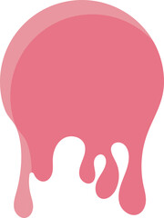 Stylized Melted Circle Design Elemenet