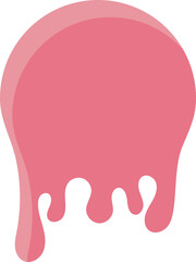 Stylized Melted Circle Design Elemenet