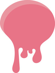 Stylized Melted Circle Design Elemenet