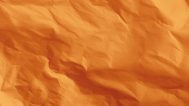 Top view of Animated Crumpled wrinkled sheet of paper texture. Seamless lopping animation. Graphic resources concept