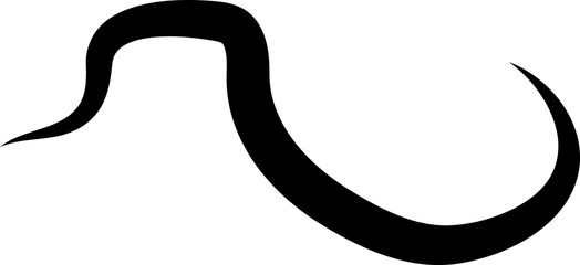 Bold curved lines. Elements for decoration
