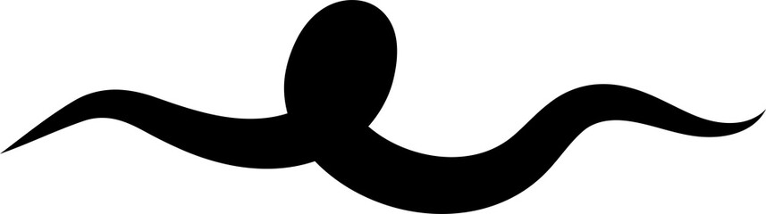 Bold curved lines. Elements for decoration