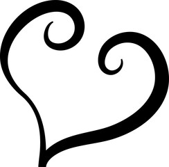 Bold curved lines. Elements for decoration