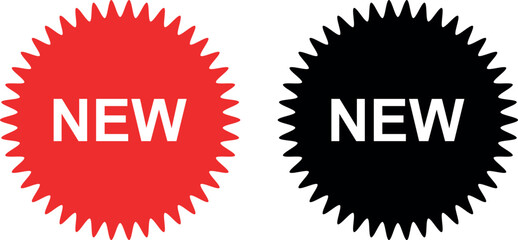 Collection of NEW feature or product badge flat icon for apps and websites.eps10