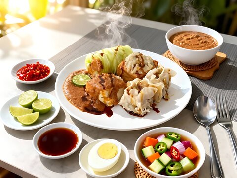 Indonesian Cuisine Series : The Delicious Baso Tahu and Siomay (Meatball with Tofu and Steamed Dumpling served with Peanut Sauce) 007