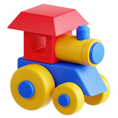 Train Toy 3D Illustration