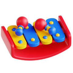 Xylophone 3D Illustration