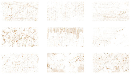 Fototapeta premium Dirty borders collection on white background. Design elements for banner, poster, flyer, invitation, card, social networks, blog posts, stories.