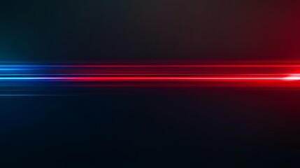 Abstract red and blue lines creating patterns on a black background in a digital design