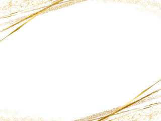 中央タイトルスペース付き・金色の上下背景素材