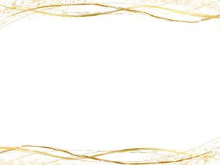 中央タイトルスペース付き・金色の上下背景素材