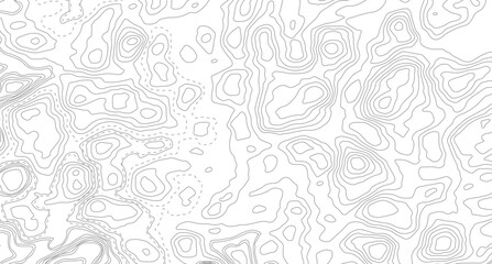 Topographic contour lines. Seamless pattern with lines Topographic map. Geographic mountain relief diagram line wave carve pattern.   © Mst