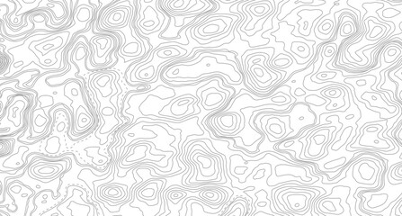 Geography landscape Topo contour map on white background, Topographic contour lines. Seamless pattern with lines Topographic map.