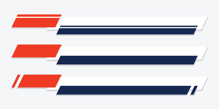 lower third banner template design collection