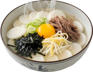 Tteokguk Korean Rice Cake Soup : 떡국