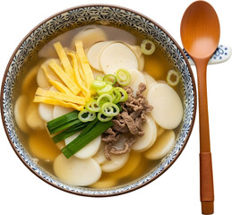 Tteokguk Korean Rice Cake Soup : 떡국