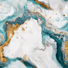 Luxury White and Gold Agate Crystal Seamless Texture Background