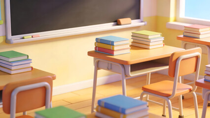 A sunlit classroom corner filled with warmth and clarity