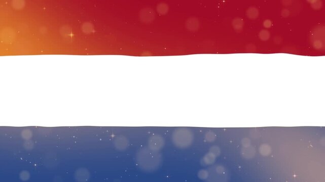 Abstract Netherlands Flag Colors Gradient Bokeh Texture