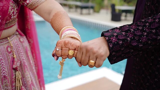 Elegant Indian Engagement Ring Ceremony with Traditional and Modern Elements