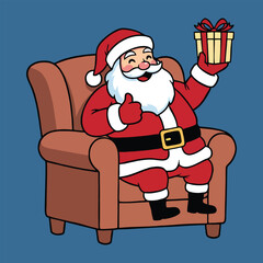 santa claus with gifts