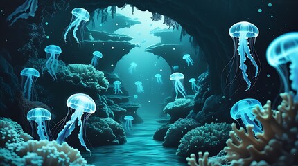jellyfish in the sea