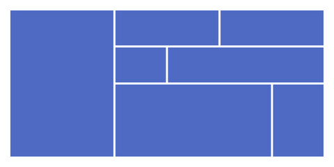 Clean bento grid layout design for modern UI and UX interface projects featuring structured modular panels balanced composition and professional digital presentation systems