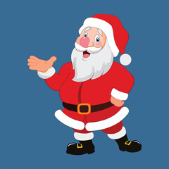 santa claus with a bag