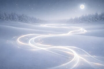 Abstract Christmas Miracle Winter Wallpaper