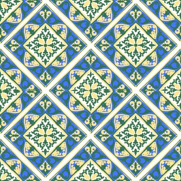 seamless pattern with gold ornament