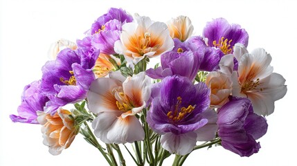 Flower bouquet isolated on white background