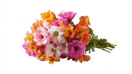 Flower bouquet isolated on white background