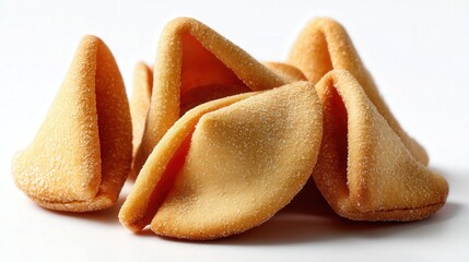 Fortune cookies isolated on white background