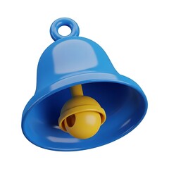 Blue bell with yellow clapper