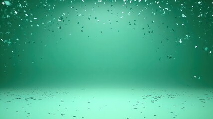 Teal confetti background design