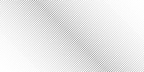Dotted gradient halftone background. Horizontal seamless dots pattern in pop art style. Abstract modern stylish texture. Vector illustration.