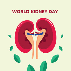 flat poster world kidney day