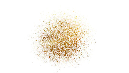 Gold Spakle shimmer for Christmas invitation card Decoration isolated on transparest background