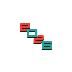 NEW YEAR 2026 LOGO VECTOR