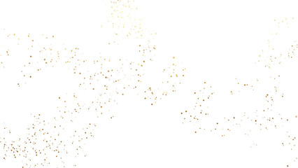 Glistering Gold sparkle splash foil frame weeding card design element on png transparest background