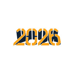 NEW YEAR 2026 LOGO VECTOR