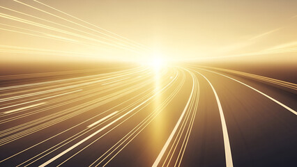 Dynamic Light Trails: High-Speed Roadway Motion Blur