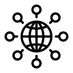 global icon for illustration