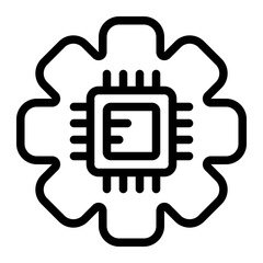 machine learning icon for illustration