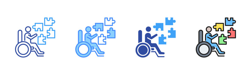 Obraz premium Occupational Therapy Icon, Multi Styles Icon Set