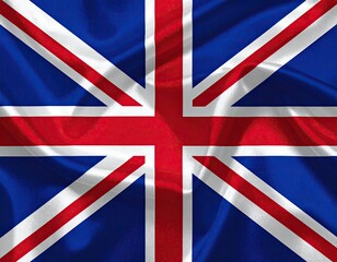 Wavy, cloth representation of the national banner with intersecting stripes