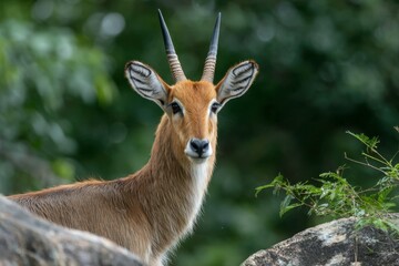 Majestic Antelope in Natural Forest Setting