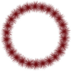 Obraz premium Red Christmas frame design