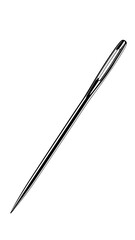 Sewing Needle on White Background