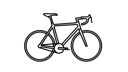 Road Bike Line Drawing